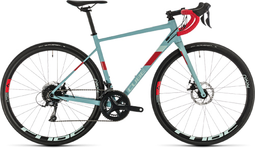 Vélo route Cube Axial WS Pro greyblue´n´coral