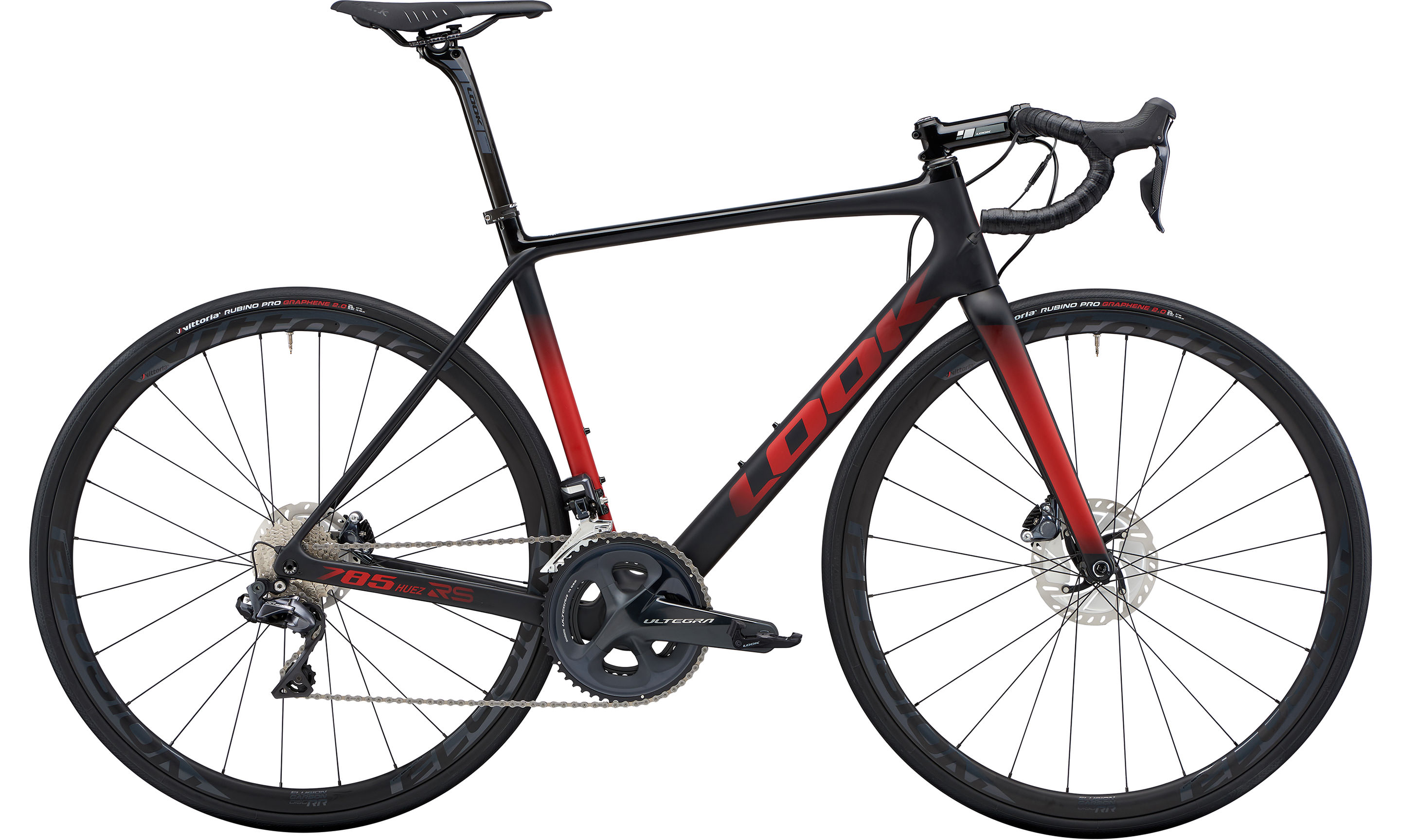 785 HUEZ RS DISC BLACK RED GLOSSY MAT | Culture Vélo